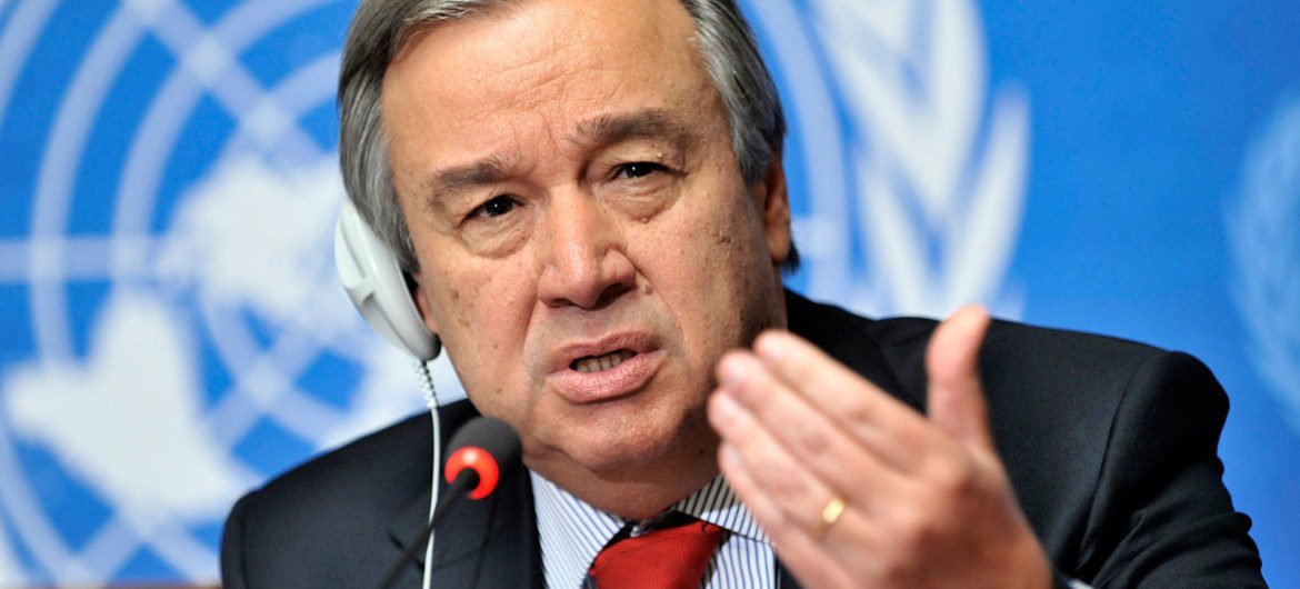UN Chief: Turkish aggression on Syrian lands forced 160 thousand person to leave home