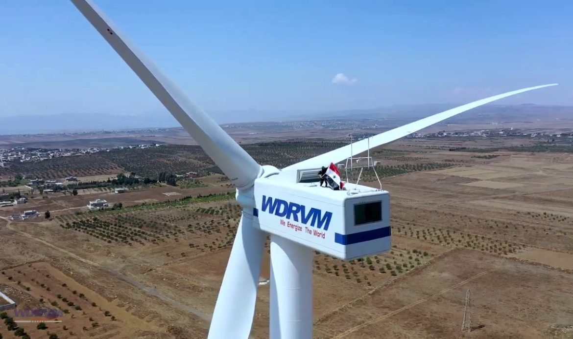 Syrian experts manage to manufacture, assemble and operate first wind turbine