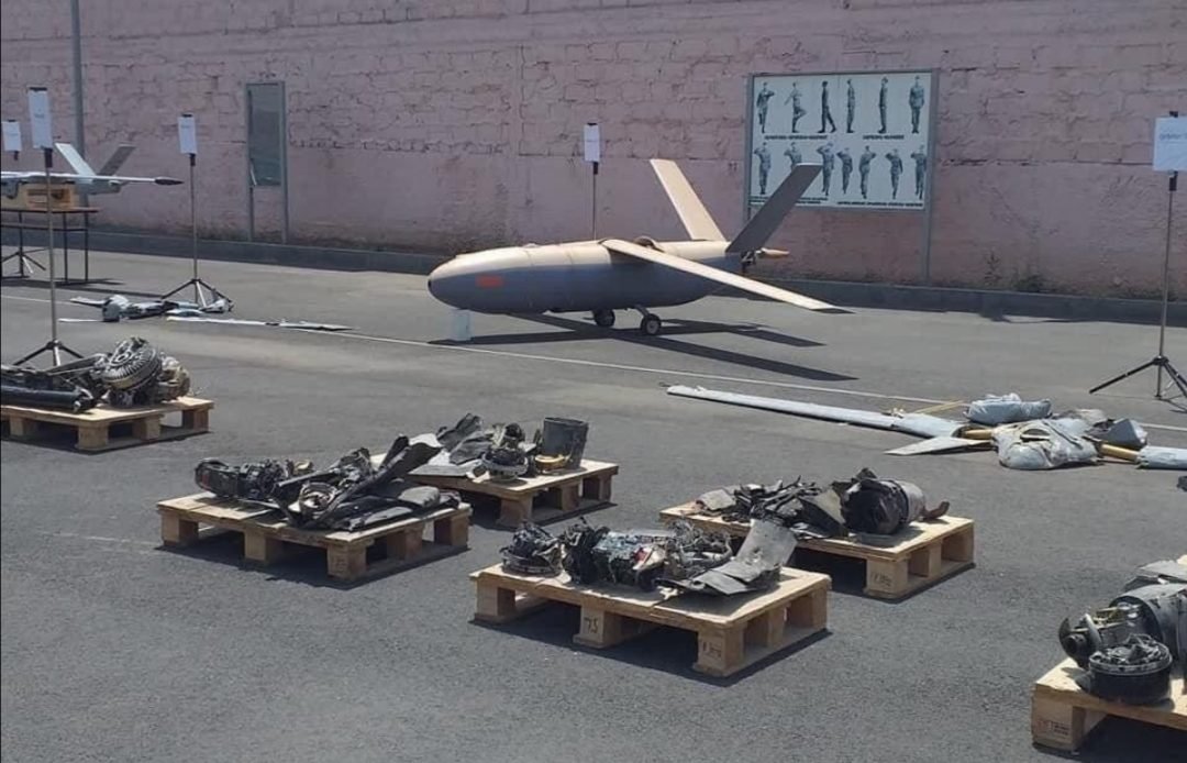 Armenian Showcases Wreckage of Azerbaijani UAVS Used Along Border