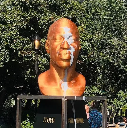 George Floyd Statue in New York Vandalised for the Second Time – Photo .