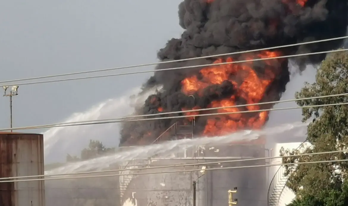 Inferno engulfs Lebanese oil facility just days after country plunged into total darkness from shortages.