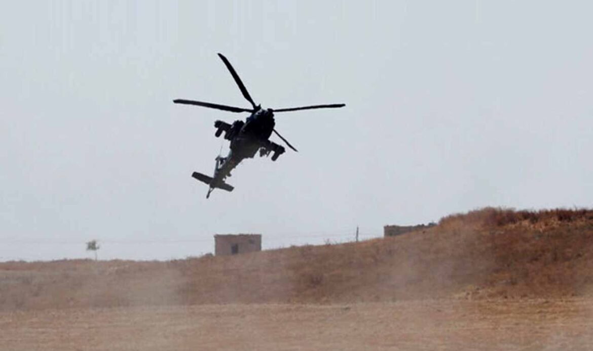 US occupation conducts airdrop in al-Dushaisha village, Hasaka countryside