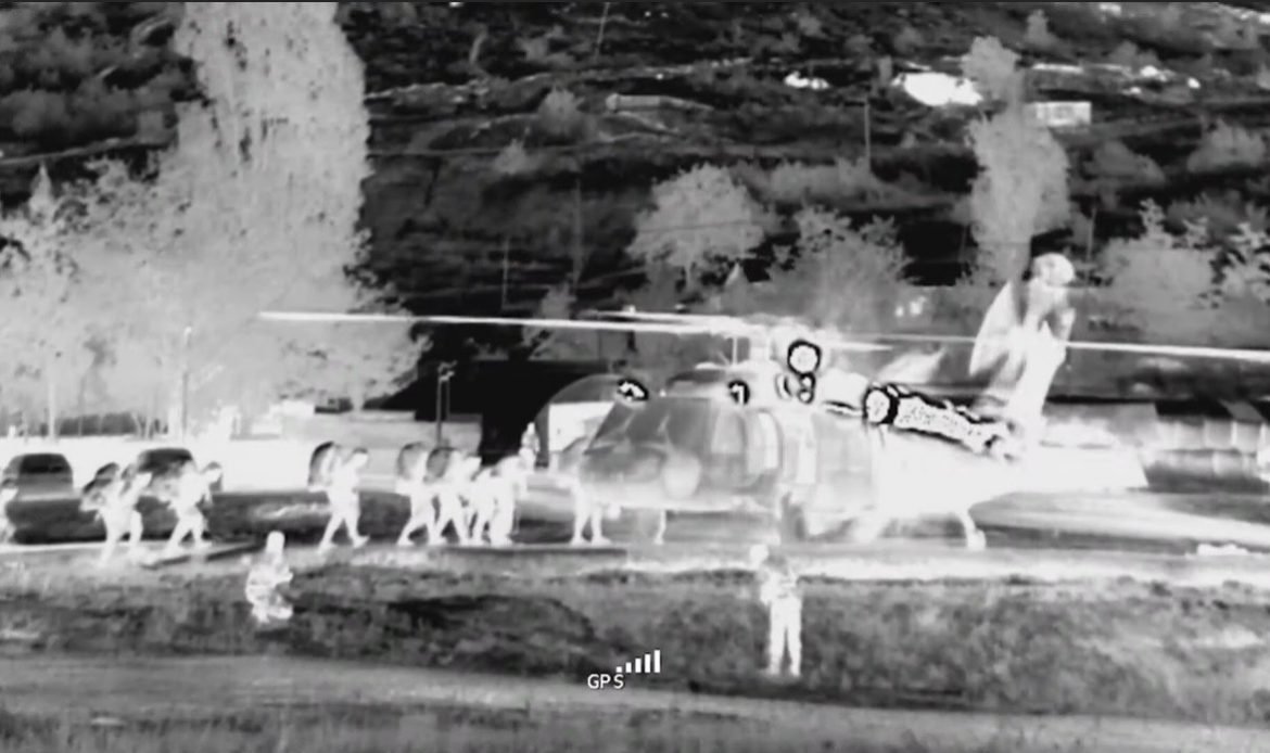 Screenshot from footage released by the Turkish defense ministry