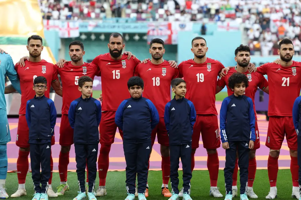 Iran players remain silent during national anthem at World Cup in apparent protest at Iranian regime