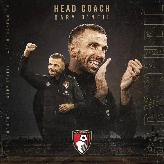 Bournemouth hand Gary O’Neil head coach’s job after caretaker spell