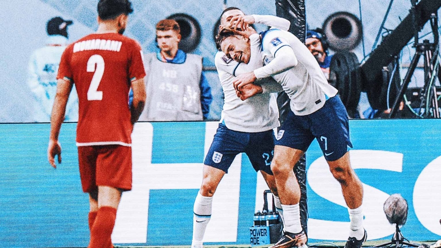 ENGLAND SENDS WARNING TO GROUP B WITH BLOWOUT OF IRAN