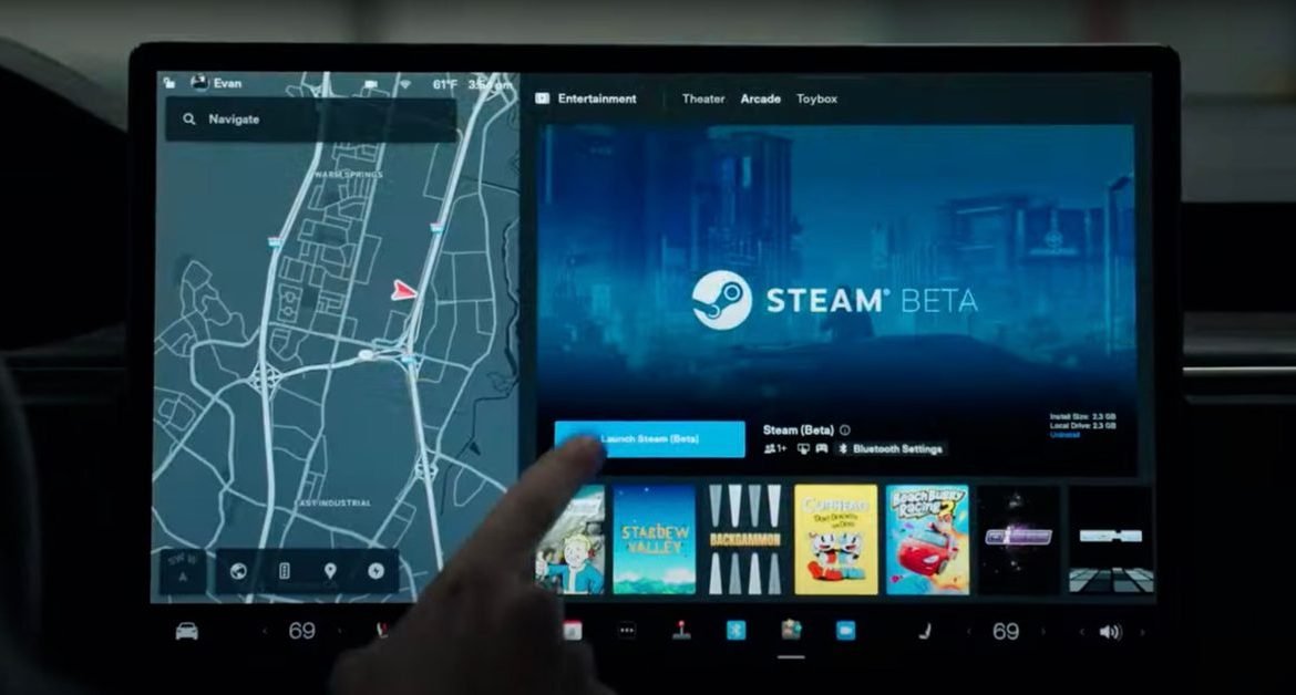 How to turn your Tesla into a $100,000 gaming computer.