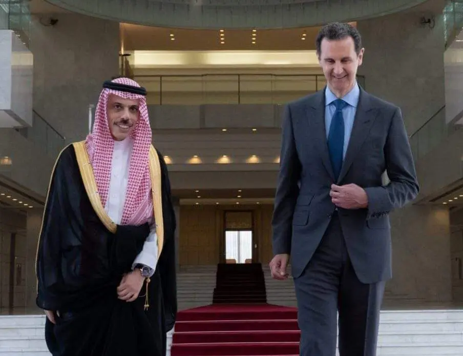 Saudi Foreign Minister in Damascus