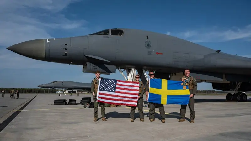 US bombers land in Sweden for first time ‘in modern history’
