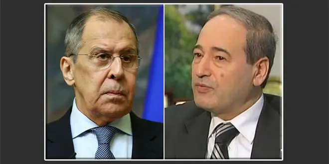 Mikdad, Lavrov discuss bilateral relations, latest developments