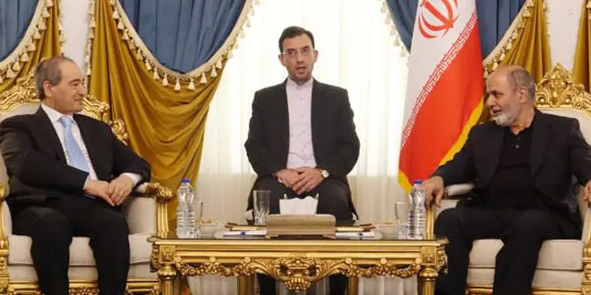 Mikdad discusses with Ahmadian and Velayati bilateral relations, latest developments