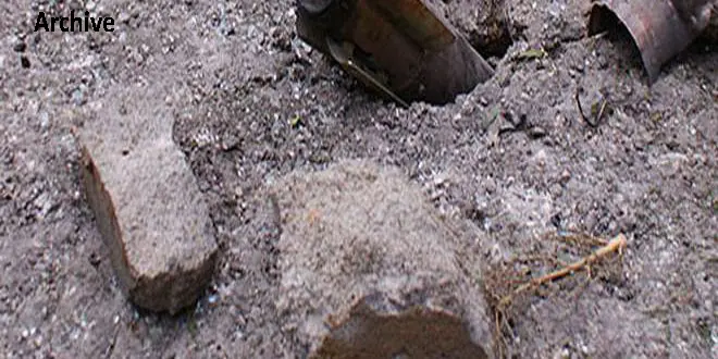 A child wounded in a terrorist mortar attack on Hama countryside
