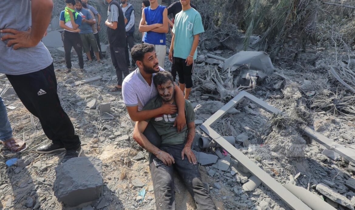 Israeli warplanes launch airstrike on sites near hospital in Gaza