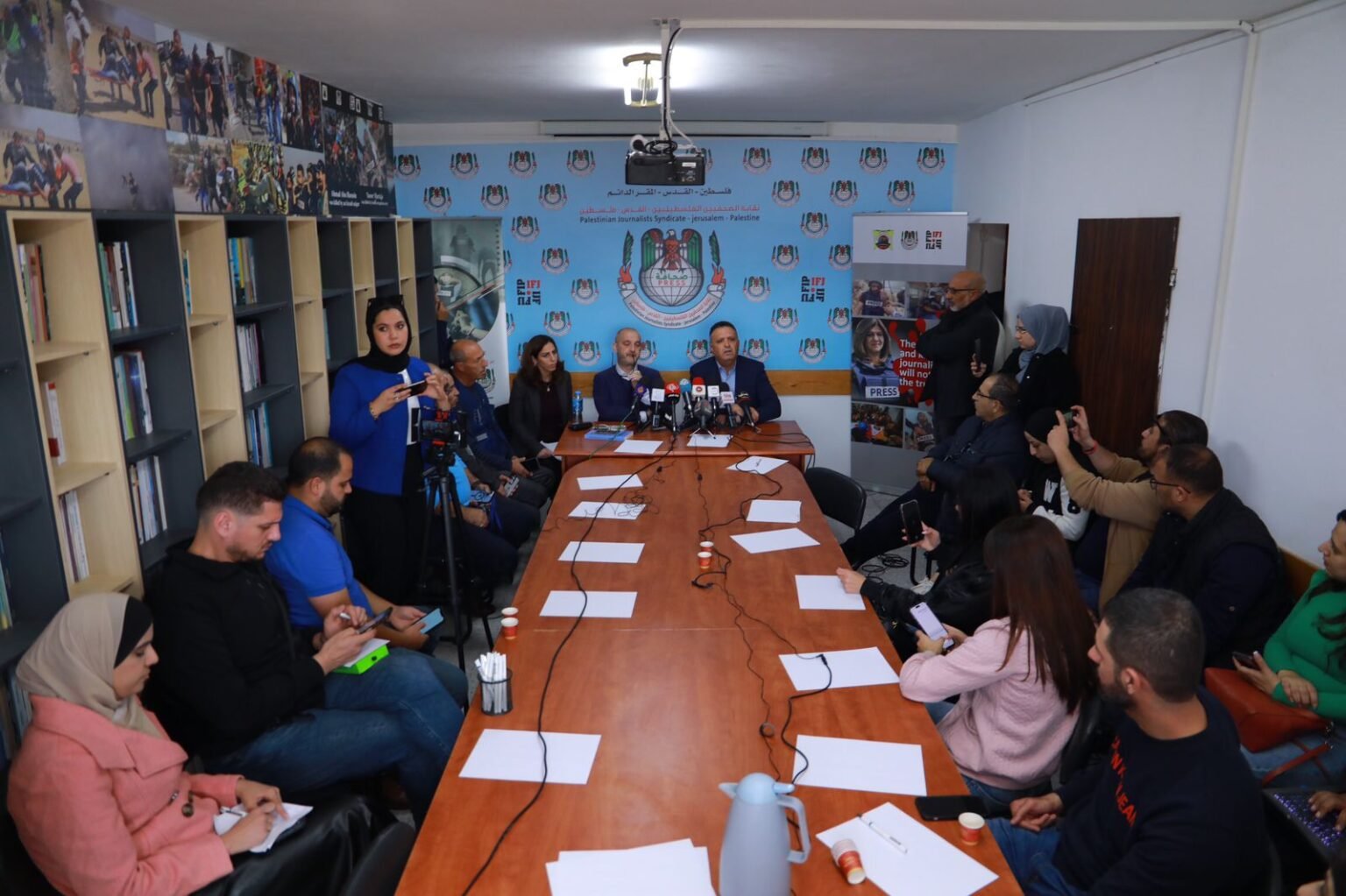 IFJ discusses filing a complaint with the ICC over Israeli crimes against Palestinian journalists