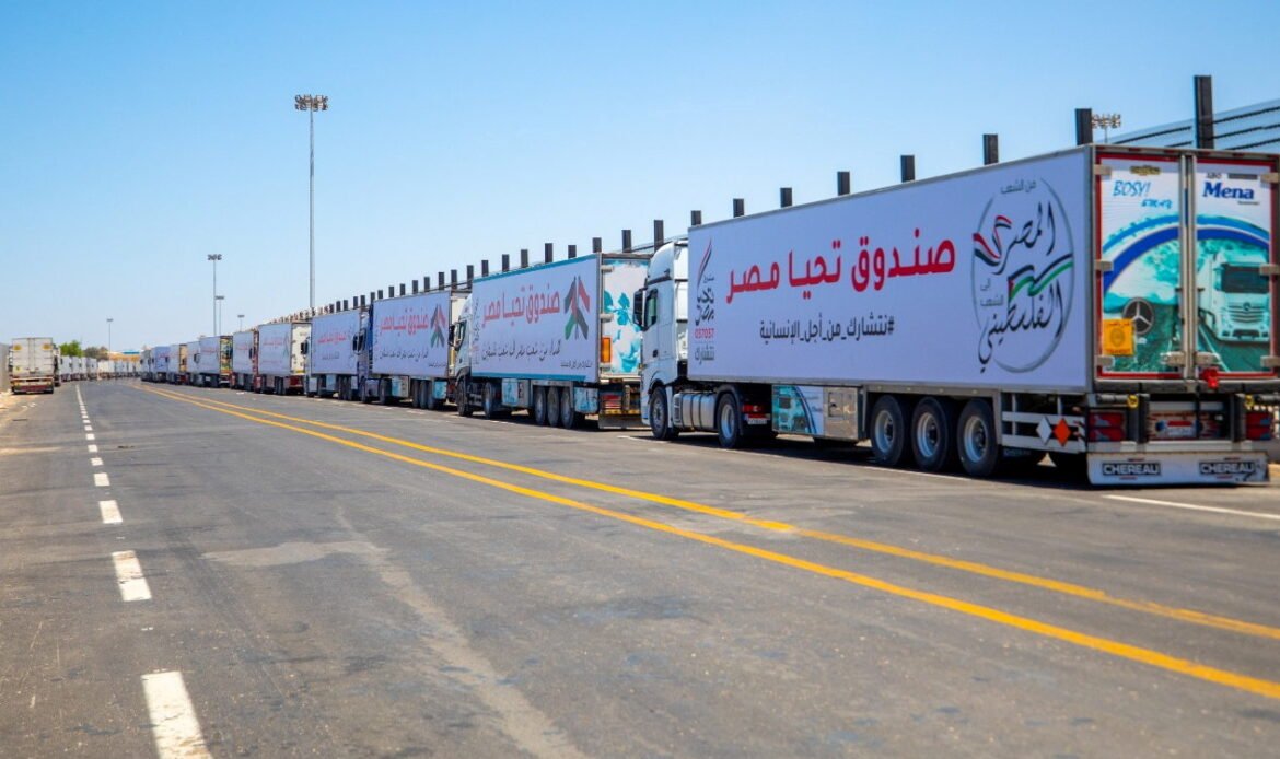 Over 5,500 trucks reach Gaza Strip with humanitarian aid amid ongoing crisis