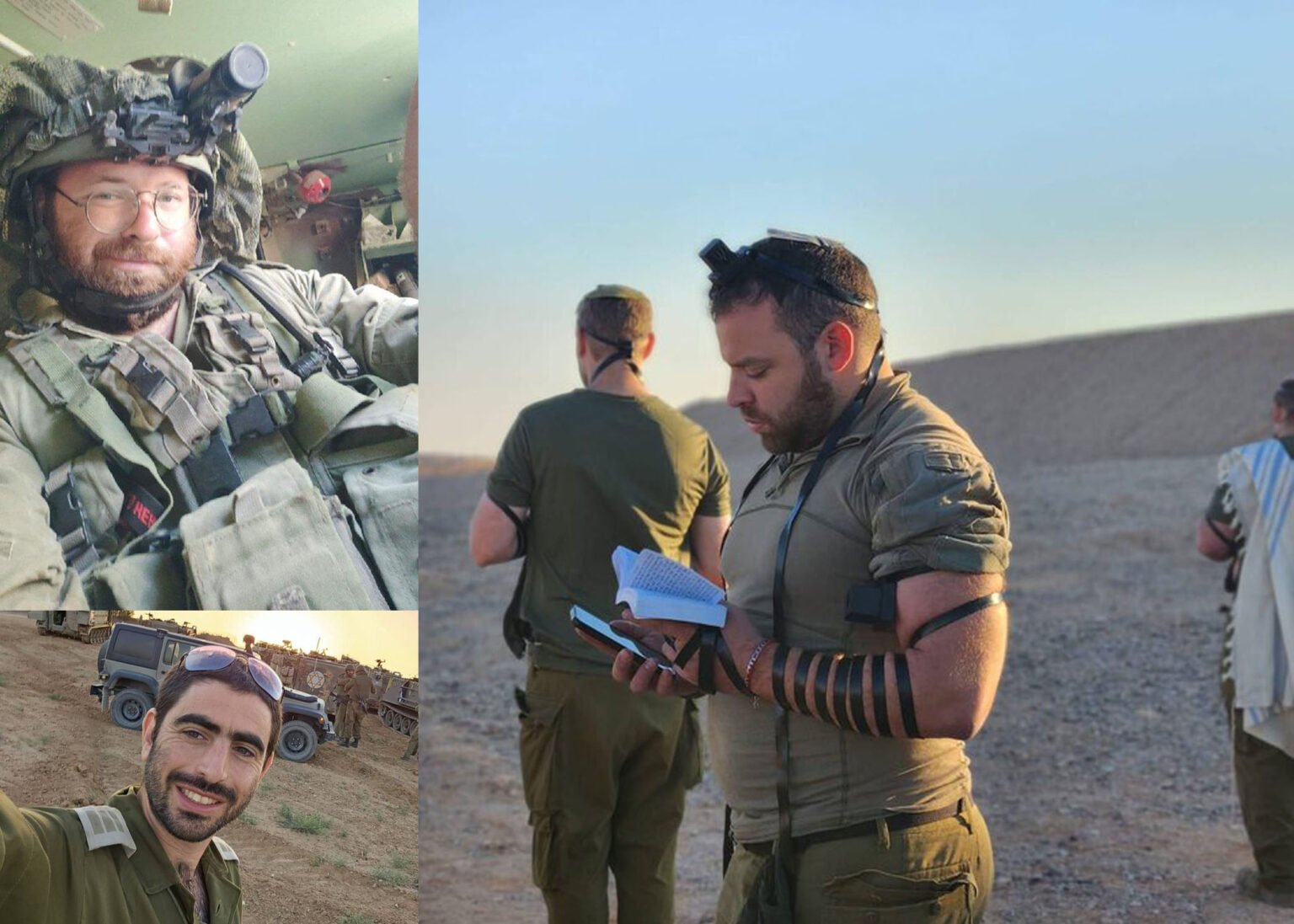 Photos of the three Israeli officers who were killed today in Gaza.