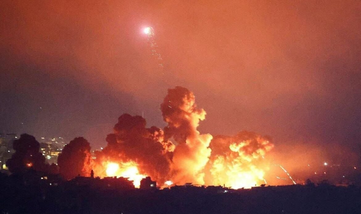 Huge explosion from Israeli strikes in Beirut