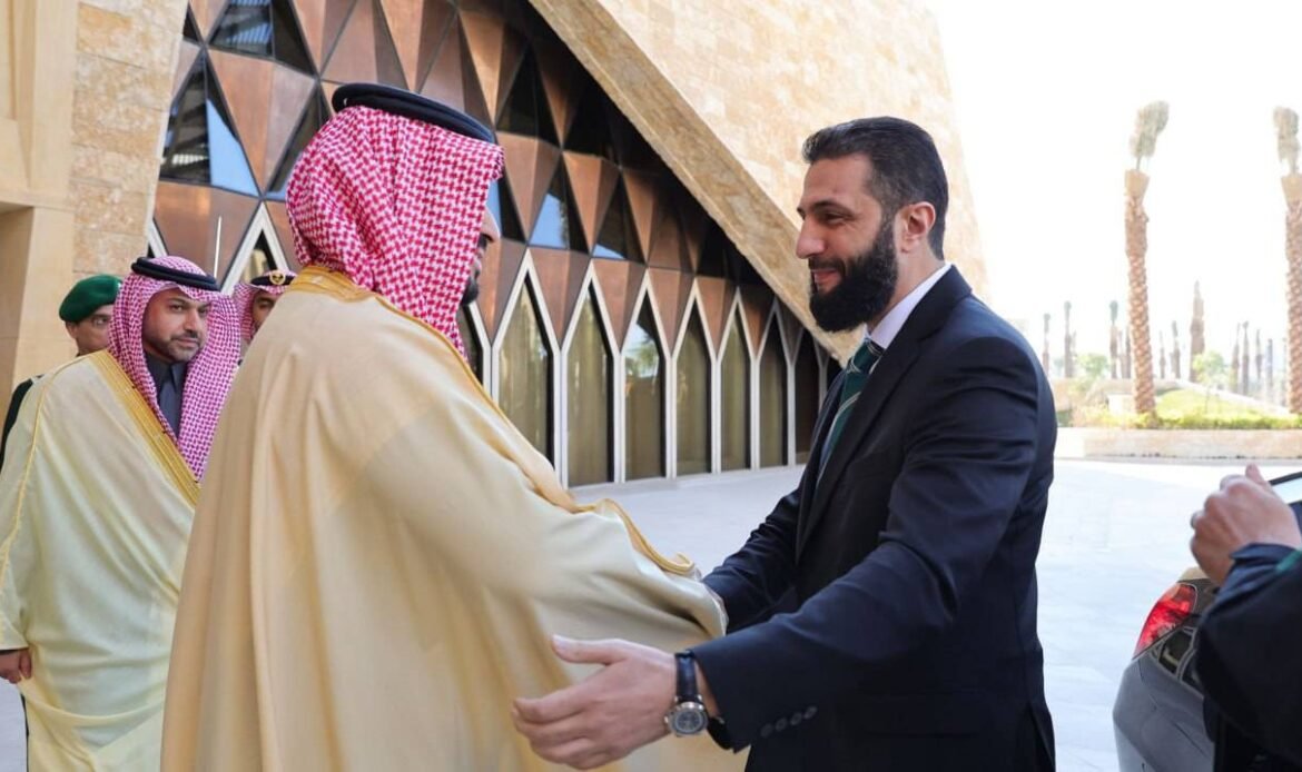 Mohammed bin Salman and Ahmed Al-Shara Discuss Ways to Support Stability in Syria Mohammed bin Salman and Ahmed Al-Shara Discuss Ways to Support Stability in Syria