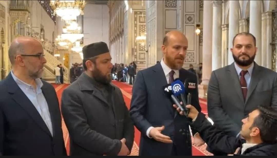 Bilal Erdoğan Visits Umayyad Mosque in Damascus