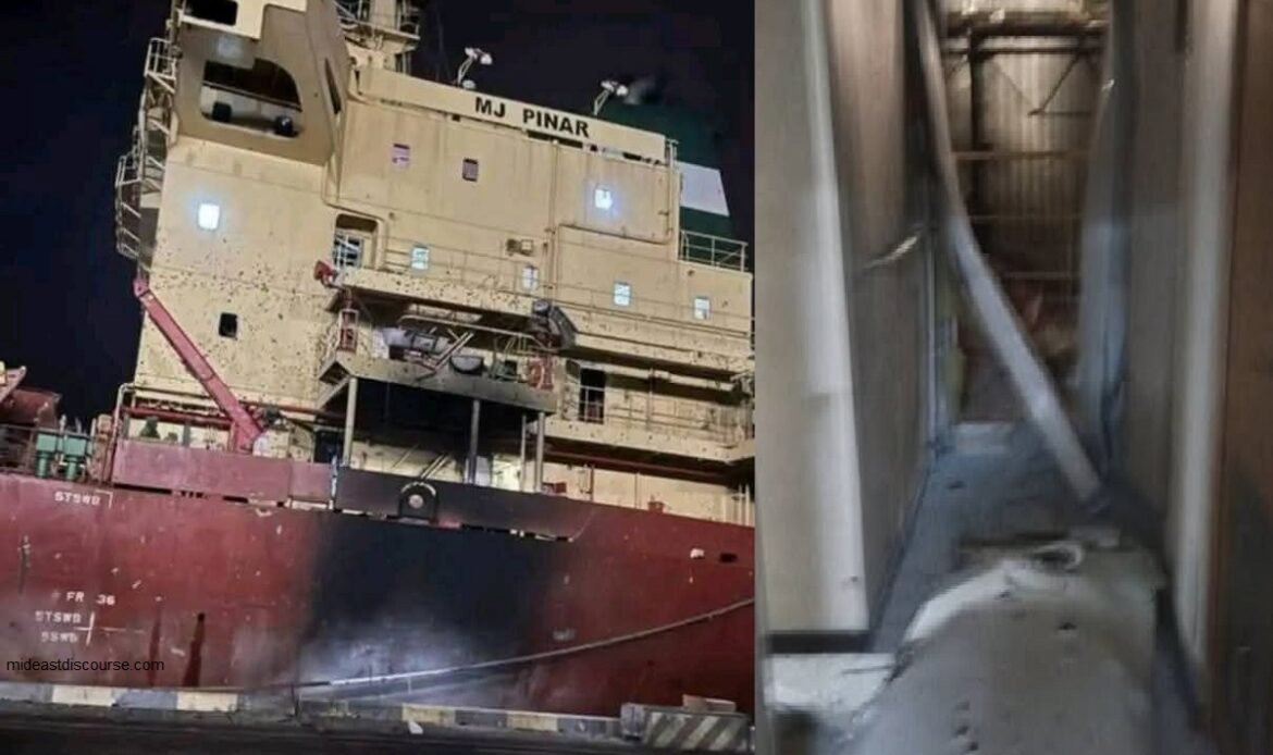Missile Attack on MJ Pinar Ship in Odessa Port Kills Four Syrian Crew Members