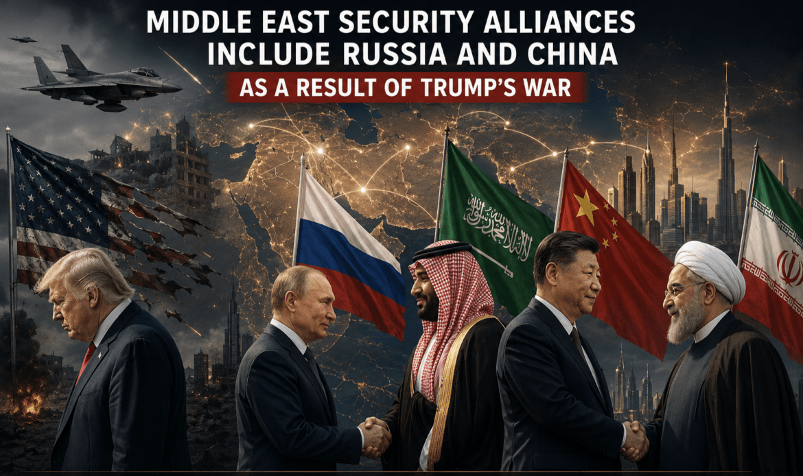Middle East security alliances include Russia and China as a result of Trump’s war