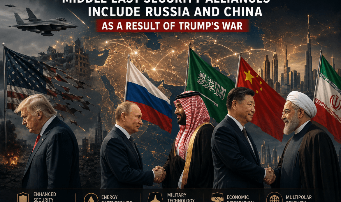 Middle East security alliances include Russia and China as a result of Trump’s war